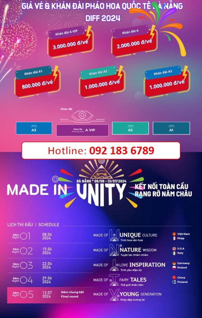 Giá vé pháo hoa Đà Nẵng